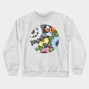 Flower Ying Yang Crewneck Sweatshirt